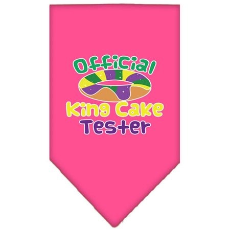 MIRAGE PET PRODUCTS King Cake Taster Screen Print Mardi Gras BandanaBright Pink Large 66-445 LGBPK